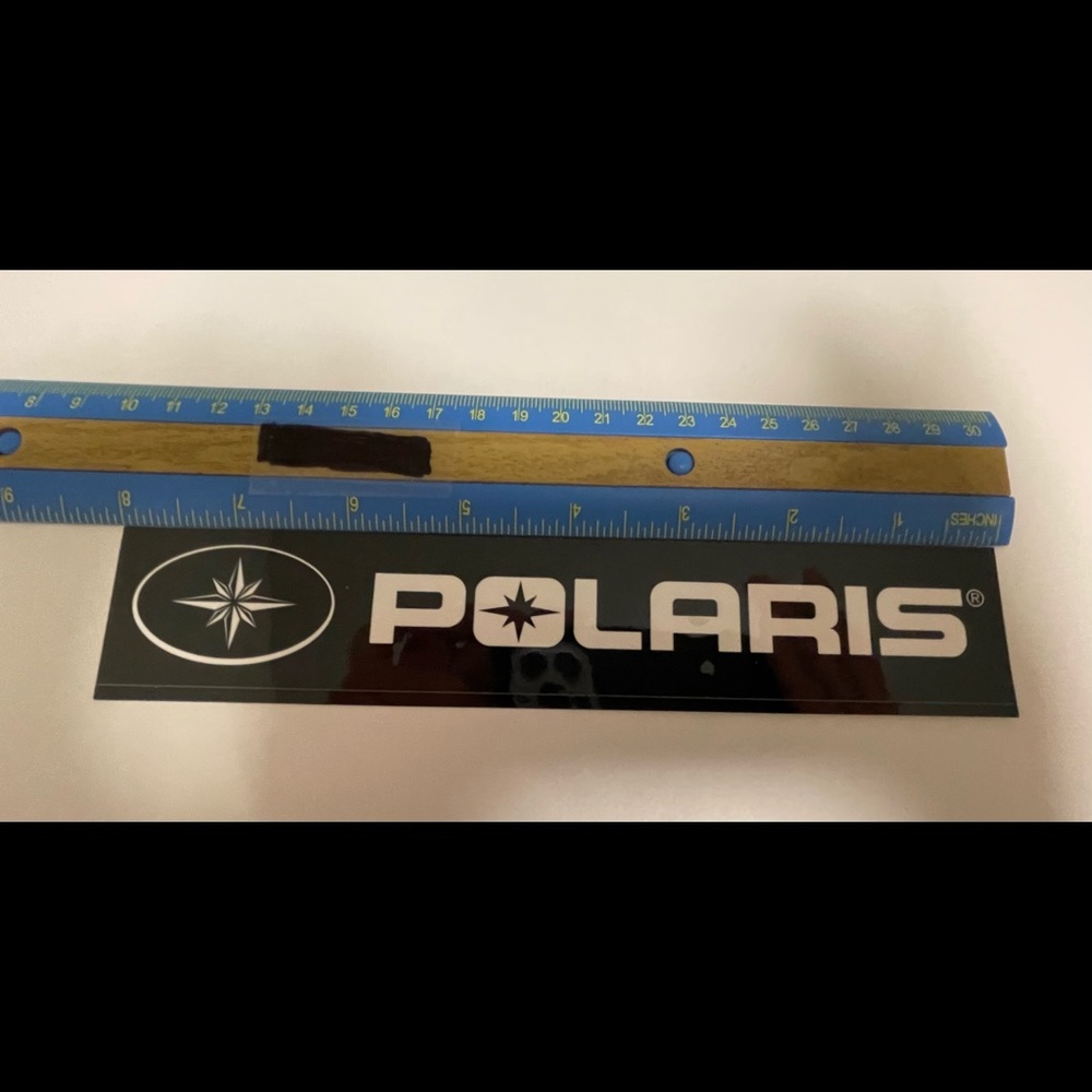 Polaris ATV Black Sticker Decal